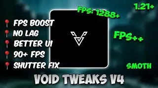 Void Tweaks V4 For MCPE 1.21+ | [FPS BOOST & LAG FIX]