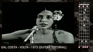 GAL COSTA - VOLTA - 1973 (EASY BOSSA NOVA GUITAR TUTORIAL)