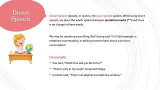 Grammar Orbit: Direct and Indirect Speech