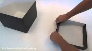 Kubus kadodoos Met Deksel 400 gram, Krabbendam Kadoverpakking