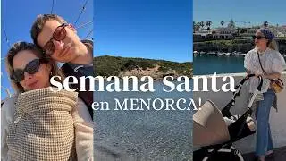 First trip with the twins 🐣🐣 They meet their great-grandfather in Menorca!