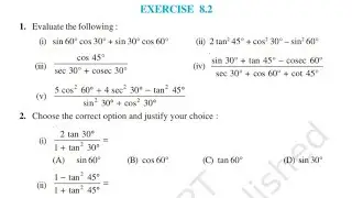 Exercise 8.2 class 10 maths