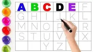abcd alphabet learning for toddlers | read and write for kids| a.for.apple b.for.ball