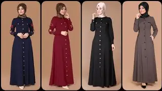 Top Trending And Demanding Stylish Simple Abaya Design/Turkish Style Women's Gown Dresses