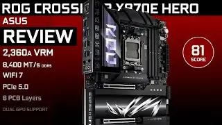 ROG CROSSHAIR X870E HERO:  Stunning, but tough sell nevertheless
