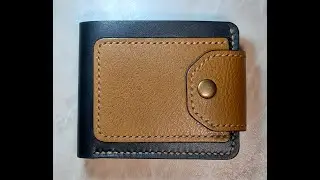 Шкіряне портмоне, ручна робота/Leather purse, handmade