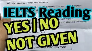 IELTS Reading tips :yes no not given  ielts reading  questions | YES NO NOT GIVEN ielts reading tips