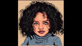 How to Draw Vector portrait/Cartoon speed art/Adobe Illustrator