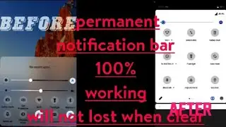 how to set permanent notification bar in any Vivo phones/
