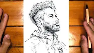 HOW TO DRAW NEYMAR JR STYLISH