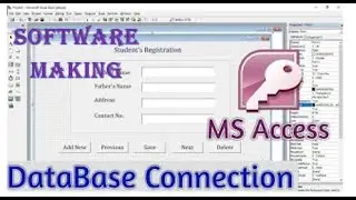 Software Making VB 6.0 with MS Access || ADODC Add  || Database Connection VB With MS Access