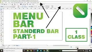 Menu Bar Guide | Coreldraw menu bar tutorial | CorelDRAW For Beginner