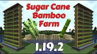 Minecraft Tutorial | sugarcane farm | bamboo farm | 1.19.2 | EASY to build