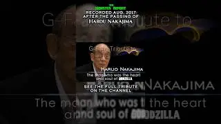 Harou Nakajima passed away #onthisday August 7, 2017 in #tokyo Japan #godzilla