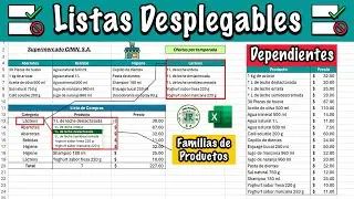 Listas Desplegables Dependientes en Excel