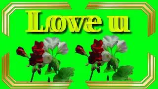 flowers green screen effects/rose green screen