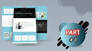 Responsive Personal Portfolio Website Using HTML CSS and JavaScript | Part 1 |