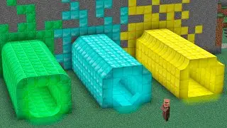 which tunnel will the villager go into ?