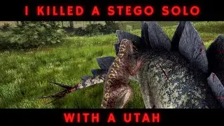 I KILLED A STEGOSAURUS WITH A SOLO UTAHRAPTOR! | The Isle | TIPS | Evrima