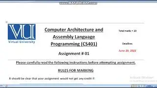 CS401 Assignment 1 Solution 2022 solution under description