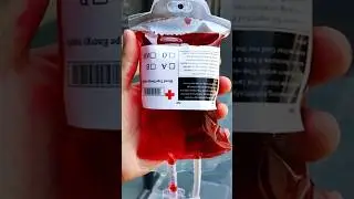 Жидкая конфета в пакете для крови