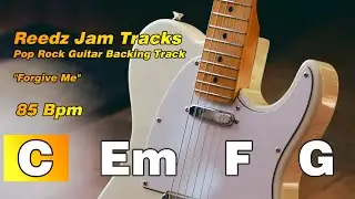 C Major Guitar Backing Track | Pop Ballad 85 Bpm