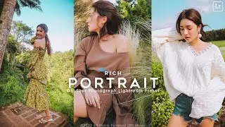 🔥 Rich Portrait lightroom presets dng download | natural photography color grading lightroom preset