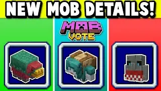 NEW MOB VOTE DETAILS ARE OUT! Sniffer, Rascal & Tuff Golem!!!! (Minecraft Live 2022)