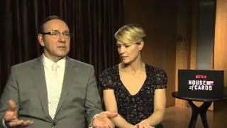 House of Cards - Kevin Spacey, Robin Wright and Michael Kelly interview