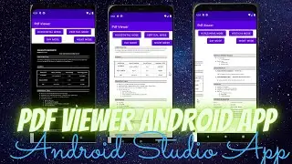 #3 Develop / Build Pdf Viewer From Asset Android App Using Android Studio...use  dependency concept
