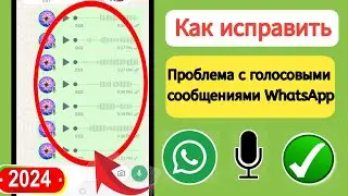 Как исправить проблему с голосовыми сообщениями WhatsApp (новое 2024) | Проблема с голосовыми сооб..
