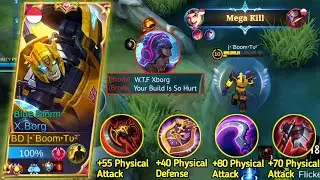 STRONGEST BUILD RECOMMENDATION FOR X-BORG 2022 || GAMEPLAY X-BORG TOP 1 GLOBAL || MOBILE LEGENDS