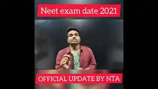 Neet 2021 exam date announced by NTA|neet exam date 2021|Neet 2021 latest news today 