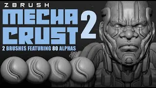 MechaCrust 2: Zbrush Panel Line Brushes