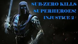 Sub-Zero kills superheroes! - Injustice 2 Multiverse Gameplay