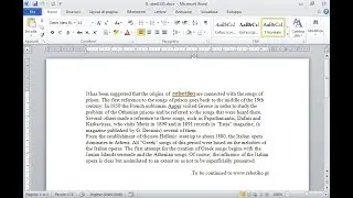 Imposta il rientro della prima riga in 1,5 cm del paragrafo che inizia con il It has been...