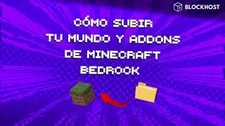Cómo subir tú mundo y addons de bedrock en BlockHost