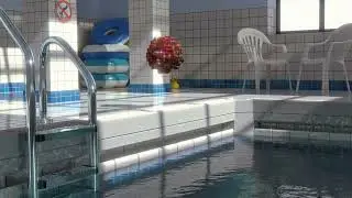 Catch /// Blender Swimming Pool Scene Motion Graphics with Metaball and Geometry Nodes Animation