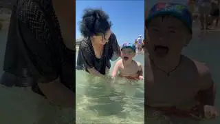 Эмоции! Впервые увидели море! 🏝️ #Кипр
