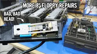 8 inch floppy drive #3, 4 and 5 repair (CDC 9406 BR8A8B diskette drives)