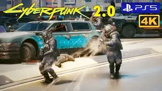 5 Star Level Survival in Cyberpunk 2077 2.0 on PS5 4K Gameplay | Police Chase and MAX-TAC Showdown