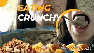 Eating cream with nuts and Curkuri crumbs satisfying asmr #asmr #mukbang
