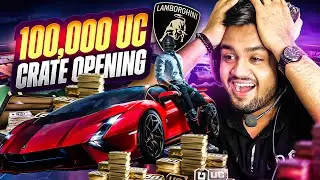 🔥100,000 UC New Lamborghini Crate Opening | 3.3 Update New Lamborghini Live Crate Opening