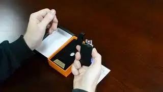 Электроимпульсная зажигалка в подарочной коробке Lighter (USB) №5004