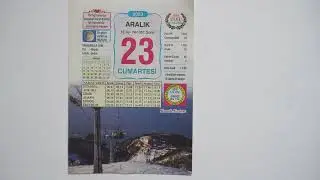 23 aralık 2023 cumartesi günü takvim yaprağı