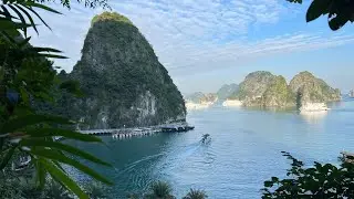 4K Video of Ha Long Bay Overnight Boat Cruise including Hiking, Kayaking and Cave Exploring, Vietnam