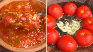 ಮಿಕ್ಸಿ ,ತೆಂಗಿನಕಾಯಿ ಬಳಸದೆ ಟೊಮೆಟೊ ಚಟ್ನಿ|Tomato chutney recipe in kannada #chutney #dosa #idli #roti