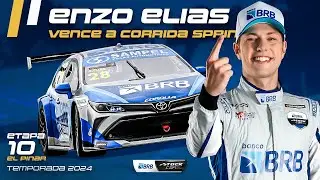 STOCK CAR 2024 | ENZO ELIAS VENCE A CORRIDA SPRINT EM EL PINAR | ETAPA 10
