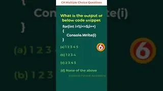 C# Multiple Choice Question 048 - Expand Future Academy 