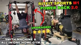 RITFIT SPORTS Power Rack Review || My Experience with the M1 Smith Machine 2.0 (ALL-IN-ONE Home Gym)